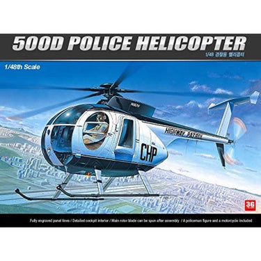 Academy 12249 1/48 Hughes 500D Police Helicopter